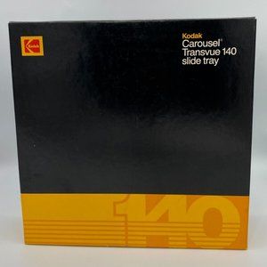 Kodak Carousel Transvue 140 Projector Slide Tray Original Box Manual 1988 VTG